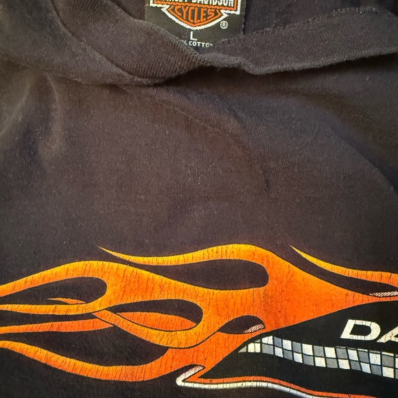 Vintage Harley-Davidson Black and Orange Tee - Picture 3 of 3
